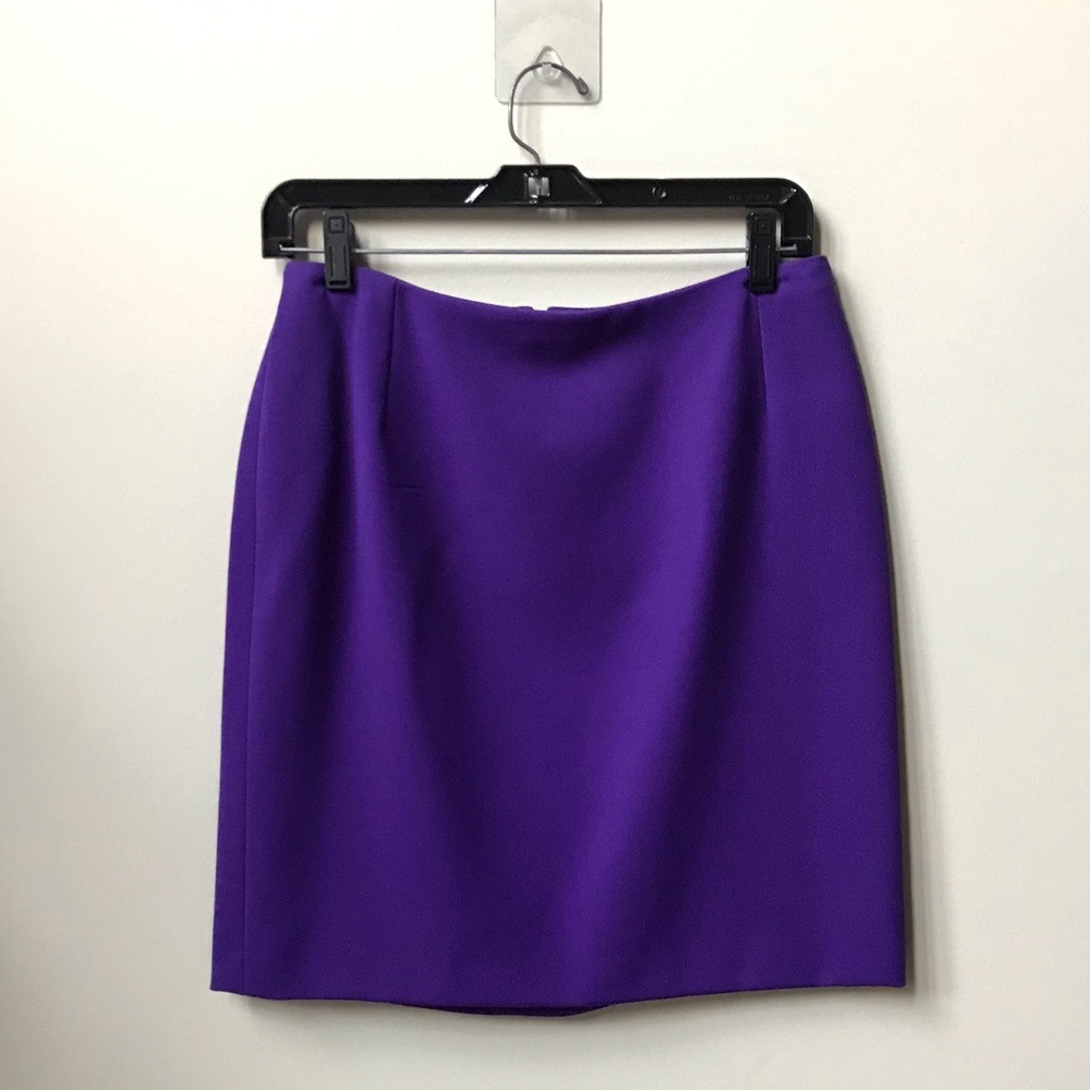 GIANNI VERSACE COUTURE Purple Wool Mini Skirt